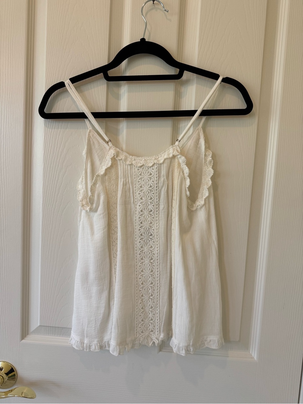 Spell & The Gypsy Collective Hanging Rock Cami Lace Trim White XS